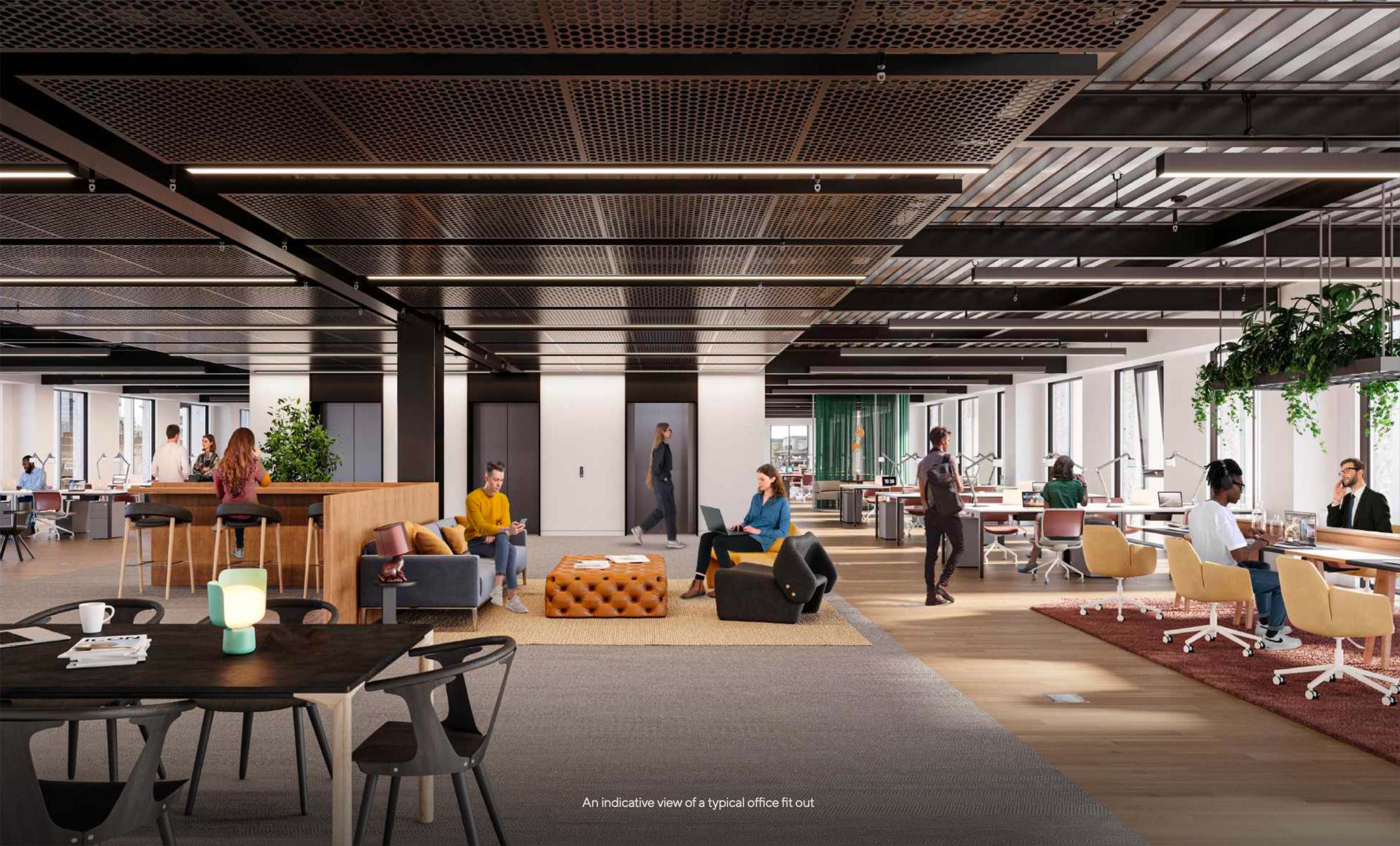 Indicative interior view of 101 Moorgate