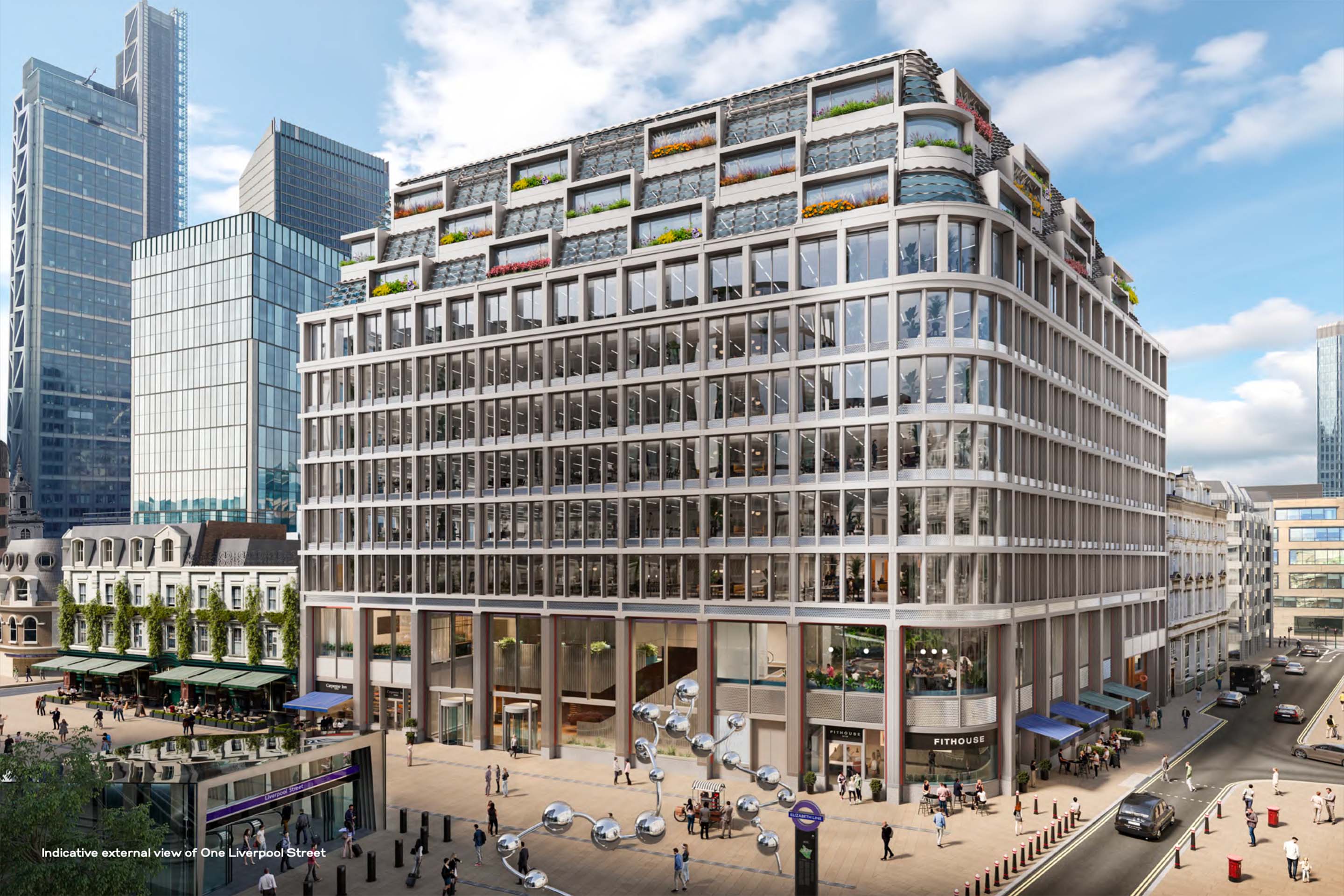 Indicative external view of One Liverpool Street